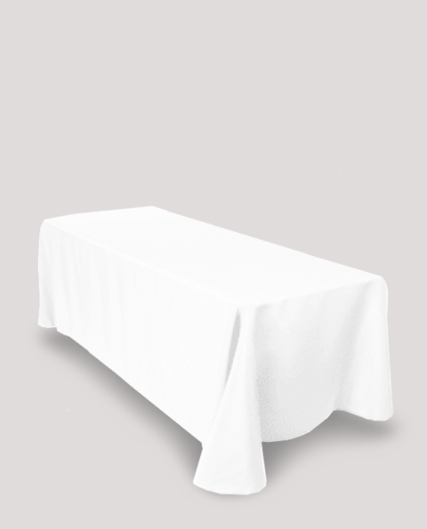 8ft white tablecloth rental rentalry.com