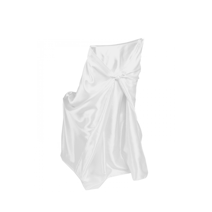 White Satin Chair Cover Rentalry