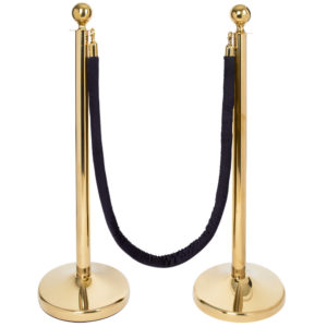 Stanchion Rental Black Rope