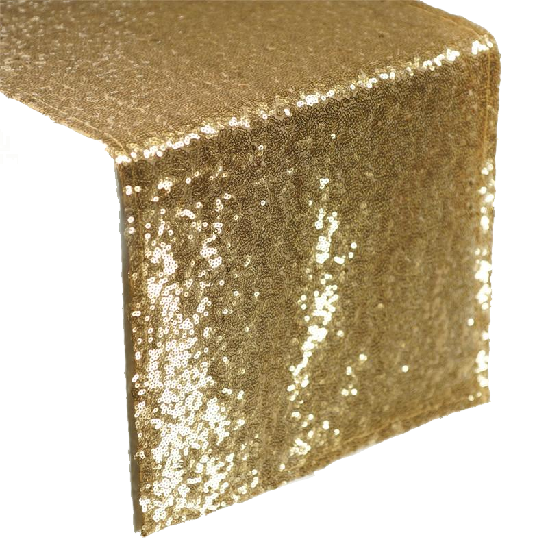 Product image for Gold Sequin Table Runner