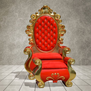 Santa Throne and Footstool