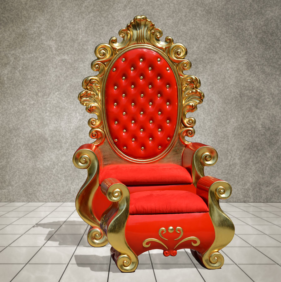 Santa Throne and Footstool