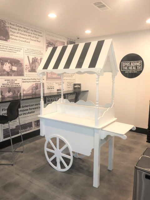 Candy Cart Black & White Canopy