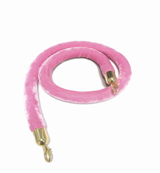 5' Mallow Mist Pink Stanchion Rope Rental Atlanta