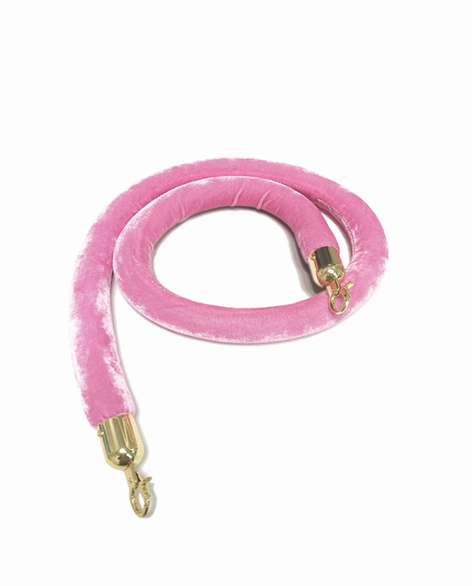 5' Mallow Mist Pink Stanchion Rope Rental Atlanta