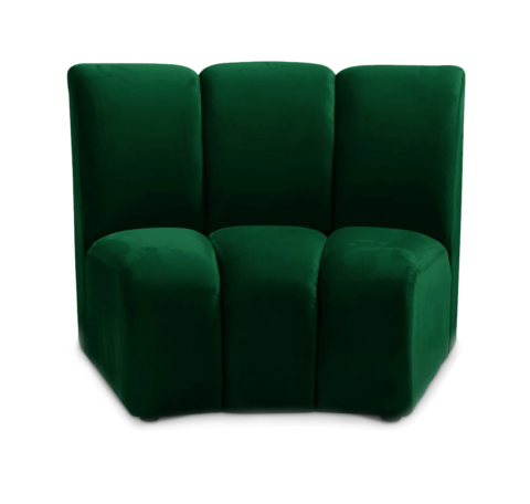 Modular chair in Emerald Green