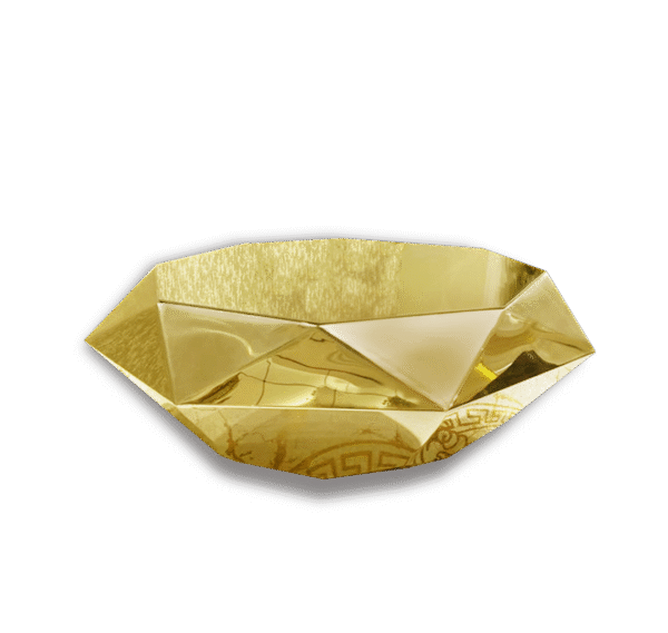 Golden Diamond Mirrored Shiny Coffee Table for Events in Atlanta by Rentalry.com